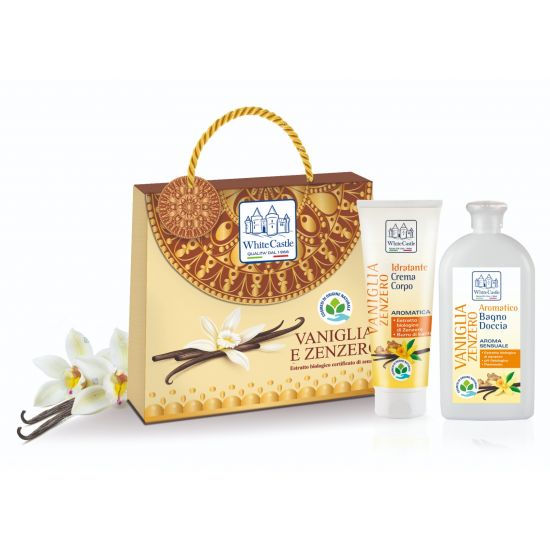 Confezione regalo "Vaniglia e zenzero" con crema corpo Green e bagnodoccia