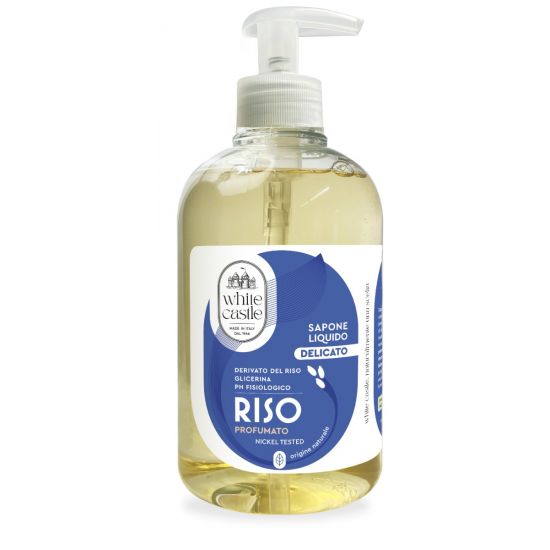 Sapone liquido delicato con derivato del riso